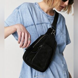Free People Hudson Suede Sling crossbody Bag